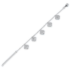 Clover Shape Stylish Transparent Bracelet